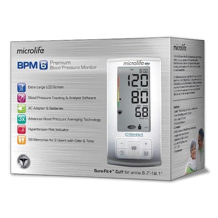Microlife Microlife BP3GU1-8X BPM6 - Premium Blood Pressure Monitor BP3GU1-8X